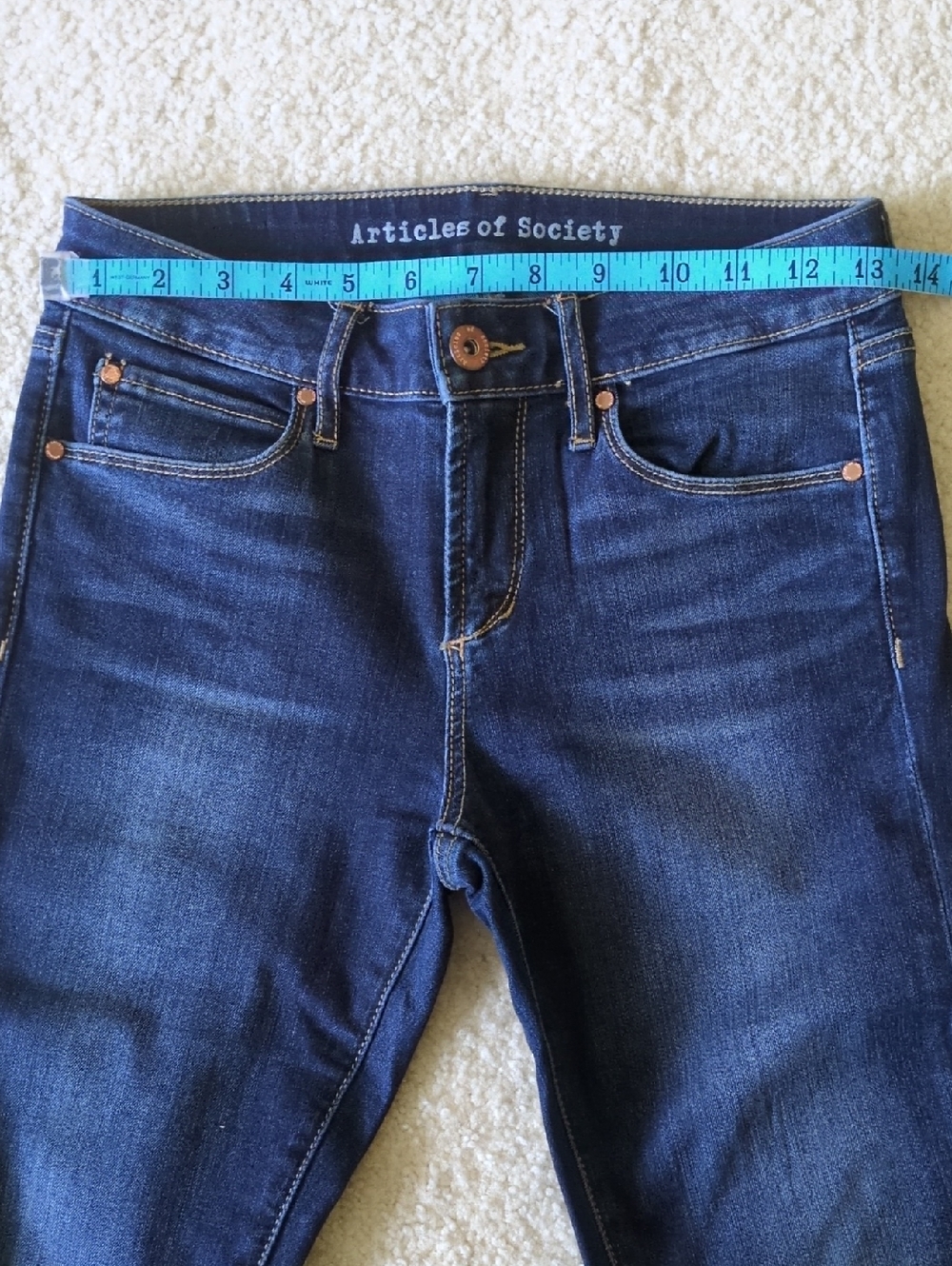 Articles Of Society Dark Indigo Skinny Jeans - Picture 5 of 9